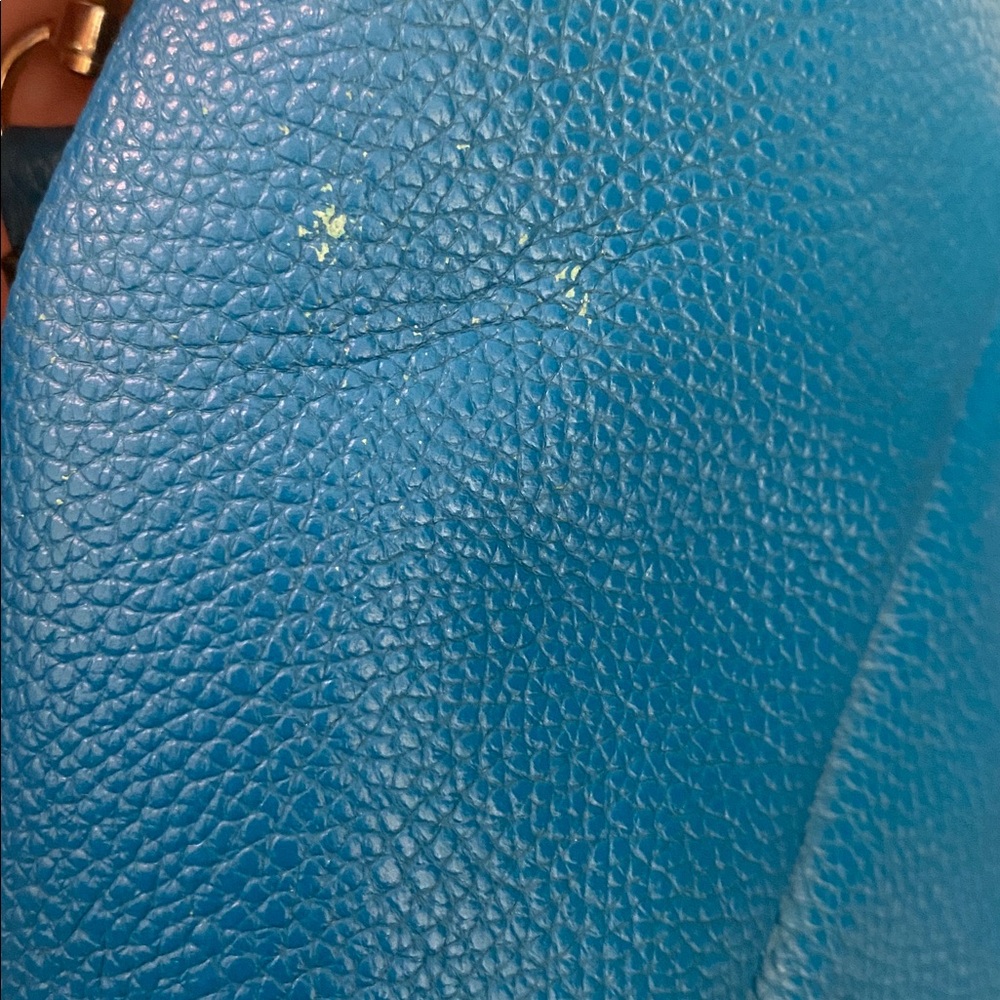 Coach Blue Leather Satchel Bag - Picture 13 of 16